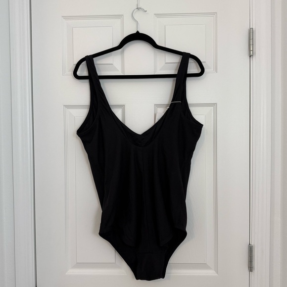 Andie Swim Ibiza One Piece Black Swimsuit Women’s XXL NEW Ribbed - Picture 2 of 6